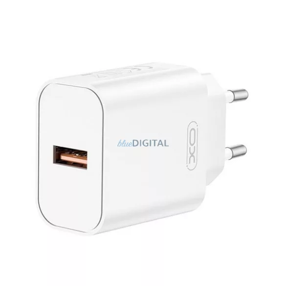 XO CE33 hálózati töltő USB aljzat (18W, gyorstöltő 3.0) FEHÉR