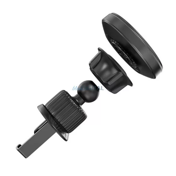 XO CX205 autós tartó (szellőzőre, 360°, mágneses, 15W, wireless) FEKETE