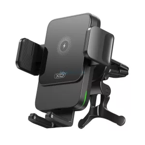 XO WX041 autós tartó (szellőzőre, 360°, gravitációs, 15W, wireless, 4.7-6,7" méret) FEKETE