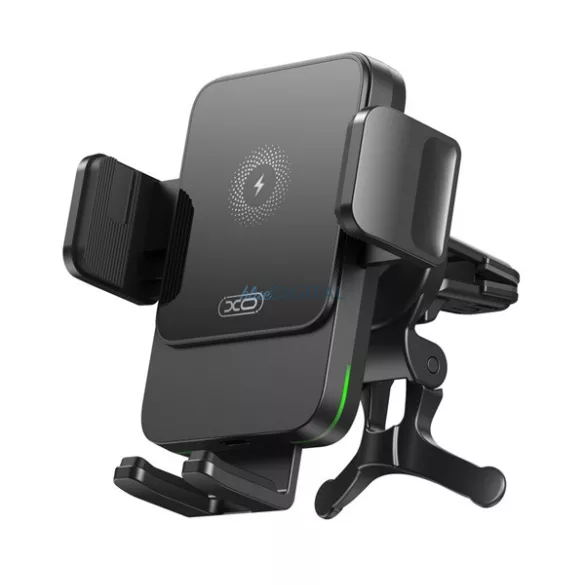 XO WX041 autós tartó (szellőzőre, 360°, gravitációs, 15W, wireless, 4.7-6,7" méret) FEKETE