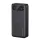 USAMS PB80 vésztöltő 2 USB+Type-C (20000mAh, 20W, PD gyorstöltő) FEKETE