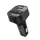 XO BCC17 bluetooth FM transmitter autós töltő USB+Type-C aljzat (v5.3, 30W, gyorstöltő, LED kijelző) FEKETE