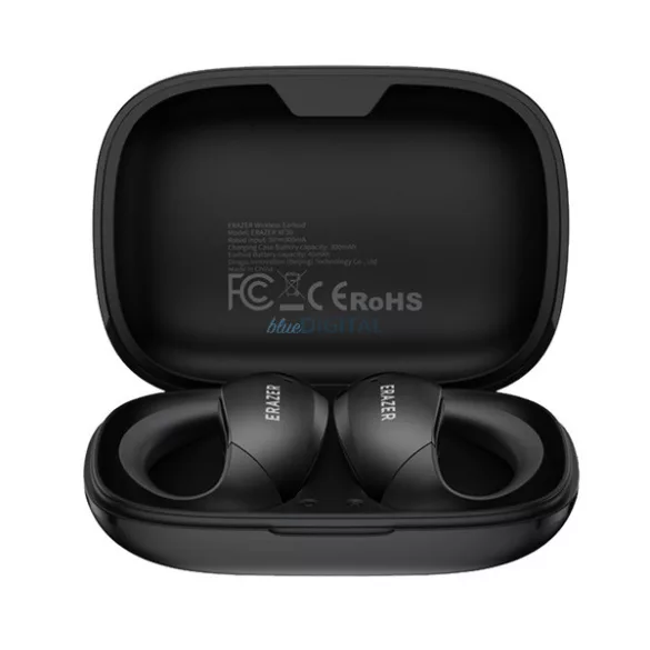 LENOVO ERAZER XF30 bluetooth fülhallgató SZTEREO (v5.4, TWS, fülre akasztható, zajszűrő, mikrofon + töltőtok) FEKETE