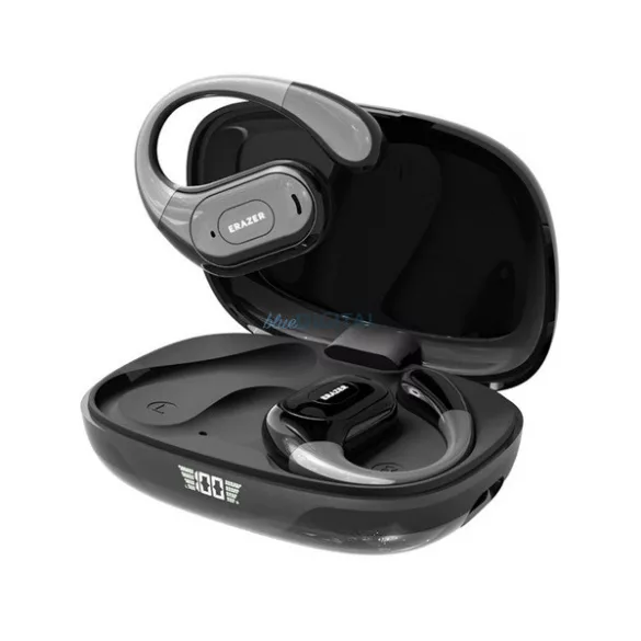LENOVO ERAZER XF51 bluetooth fülhallgató SZTEREO (v6.0, TWS, fülre akasztható, zajszűrő, mikrofon + töltőtok) FEKETE