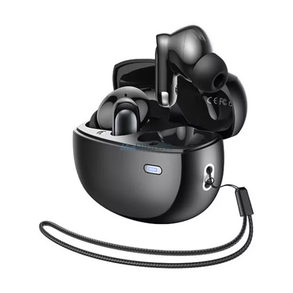 REMAX TWS-02 bluetooth fülhallgató SZTEREO (v5.4, TWS, mikrofon + töltőtok) FEKETE