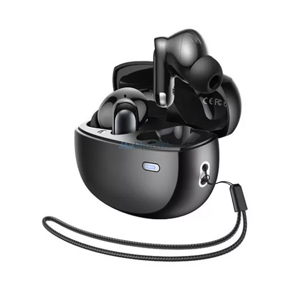 REMAX TWS-02 bluetooth fülhallgató SZTEREO (v5.4, TWS, mikrofon + töltőtok) FEKETE