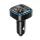 XO BCC08 bluetooth FM transmitter autós töltő 2 USB+Type-C aljzat (v5.0, 15W, gyorstöltő, LED kijelző) FEKETE
