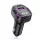 XO BCC12 bluetooth FM transmitter autós töltő USB+Type-C aljzat (v5.3, 15W, gyorstöltő, LED kijelző) FEKETE