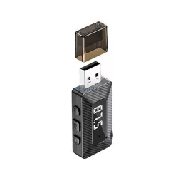   XO BCC16 bluetooth FM transmitter 3.5mm jack aljzat (USB, v5.3, mikrofon, microSD kártyaolvasó) FEKETE