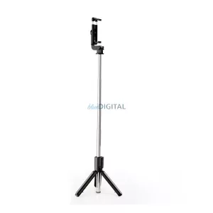 XO SS09 szelfibot (univerzális, 360°, állítható, bluetooth távkioldó, 64cm, 4.2-6.7" méret) FEKETE