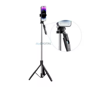 XO SS15 szelfibot (univerzális, 360°, állítható, bluetooth távkioldó, 180cm, 4.2-6.7" méret) FEKETE