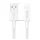 USAMS U90 adatkábel (USB - lightning, 2.4A, gyorstöltő, 100cm) FEHÉR Apple IPAD (3rd Generation), iPhone SE 2 (2020), iPhone 12 mini