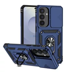   Defender szilikon telefonvédő (ütésállóság, tartógyűrű, kameravédő) SÖTÉTKÉK Samsung Galaxy S26 Plus (SM-S947)