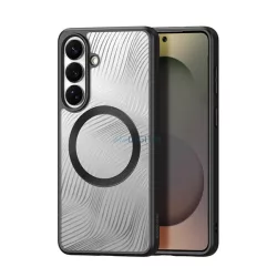  DUX DUCIS AIMO szilikon telefonvédő (ütésállóság, kameravédő, MagSafe, hullám) FEKETE Samsung Galaxy S26 (SM-S942)