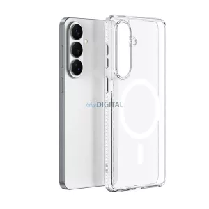 DUX DUCIS CLIN szilikon telefonvédő (ütésállóság, légpárnás sarok, MagSafe) ÁTLÁTSZÓ Samsung Galaxy S26 (SM-S942)