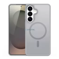   DUX DUCIS YIND szilikon telefonvédő (ütésállóság, kameravédő, matt, MagSafe) VILÁGOSSZÜRKE Samsung Galaxy S26 (SM-S942)