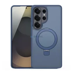   DUX DUCIS YIND szilikon telefonvédő (ütésállóság, kameravédő, matt, MagSafe, kitámasztó) SÖTÉTKÉK Samsung Galaxy S26 Ultra (SM-S948)