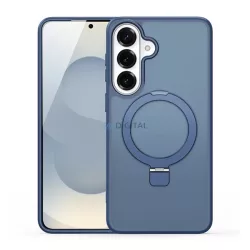   DUX DUCIS YIND szilikon telefonvédő (ütésállóság, kameravédő, matt, MagSafe, kitámasztó) SÖTÉTKÉK Samsung Galaxy S26 (SM-S942)