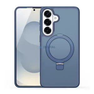 DUX DUCIS YIND szilikon telefonvédő (ütésállóság, kameravédő, matt, MagSafe, kitámasztó) SÖTÉTKÉK Samsung Galaxy S26 Plus (SM-S947)