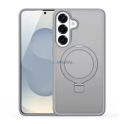   DUX DUCIS YIND szilikon telefonvédő (ütésállóság, kameravédő, matt, MagSafe, kitámasztó) VILÁGOSSZÜRKE Samsung Galaxy S26 (SM-S942)