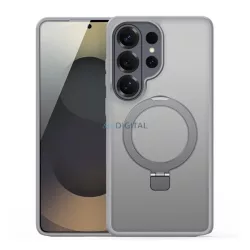   DUX DUCIS YIND szilikon telefonvédő (ütésállóság, kameravédő, matt, MagSafe, kitámasztó) VILÁGOSSZÜRKE Samsung Galaxy S26 Ultra (SM-S948)