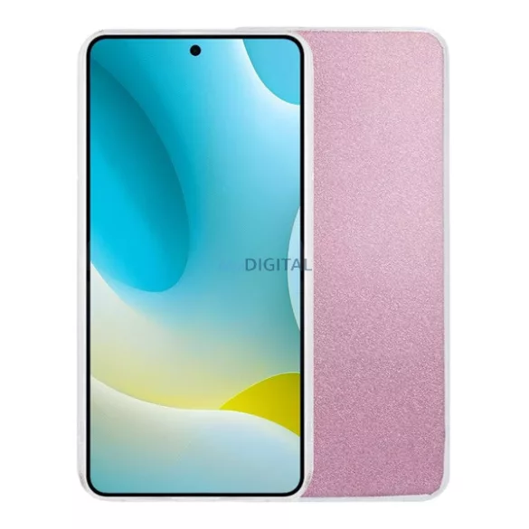 Szilikon telefonvédő (műanyag belső, csillogó hátlap) RÓZSASZÍN Samsung Galaxy S26 Plus (SM-S947)