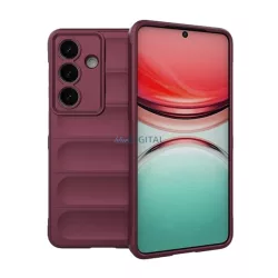   Szilikon telefonvédő (ütésállóság, kameravédő, 3D) BORDÓ Samsung Galaxy S26 (SM-S942)