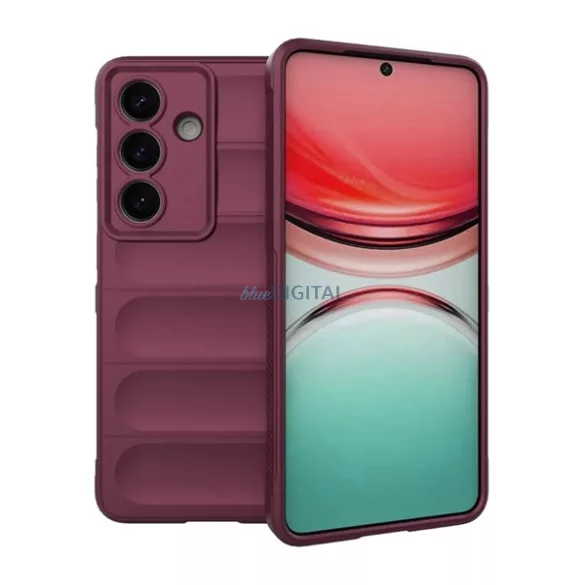 Szilikon telefonvédő (ütésállóság, kameravédő, 3D) BORDÓ Samsung Galaxy S26 Plus (SM-S947)
