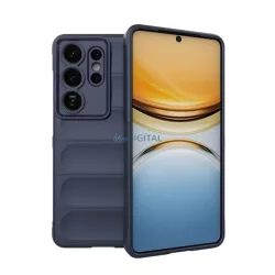   Szilikon telefonvédő (ütésállóság, kameravédő, 3D) SÖTÉTKÉK Samsung Galaxy S26 Ultra (SM-S948)