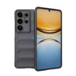   Szilikon telefonvédő (ütésállóság, kameravédő, 3D) SÖTÉTSZÜRKE Samsung Galaxy S26 Ultra (SM-S948)