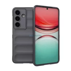   Szilikon telefonvédő (ütésállóság, kameravédő, 3D) SÖTÉTSZÜRKE Samsung Galaxy S26 (SM-S942)