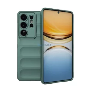 Szilikon telefonvédő (ütésállóság, kameravédő, 3D) SÖTÉTZÖLD Samsung Galaxy S26 Ultra (SM-S948)