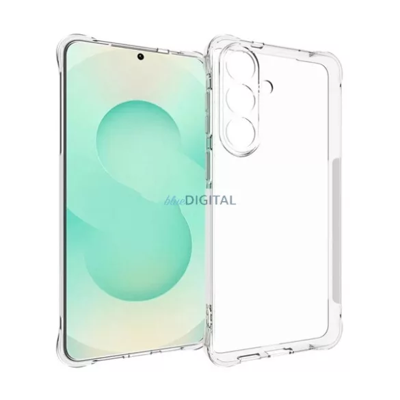 Szilikon telefonvédő (ütésállóság, légpárnás sarok) ÁTLÁTSZÓ Samsung Galaxy S26 Plus (SM-S947)