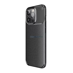   Szilikon telefonvédő (ütésállóság, légpárnás sarok, karbon minta) FEKETE Samsung Galaxy S26 (SM-S942)