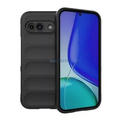   Szilikon telefonvédő (ütésállóság, kameravédő, 3D) FEKETE Google Pixel 9a