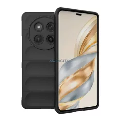   Szilikon telefonvédő (ütésállóság, kameravédő, 3D) FEKETE Honor Magic 7 Lite