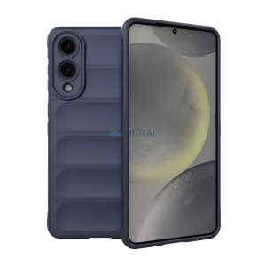 Szilikon telefonvédő (ütésállóság, kameravédő, 3D) SÖTÉTKÉK Samsung Galaxy S25 Edge (SM-S937)