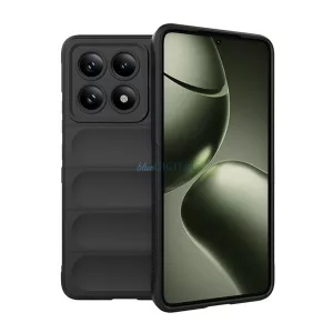 Szilikon telefonvédő (ütésállóság, kameravédő, 3D) FEKETE Xiaomi 14T