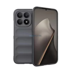   Szilikon telefonvédő (ütésállóság, kameravédő, 3D) SÖTÉTSZÜRKE Xiaomi 15T