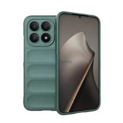   Szilikon telefonvédő (ütésállóság, kameravédő, 3D) SÖTÉTZÖLD Xiaomi 15T