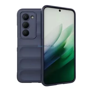 Szilikon telefonvédő (ütésállóság, kameravédő, 3D) SÖTÉTKÉK Xiaomi Redmi 15 5G