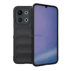 Szilikon telefonvédő (ütésállóság, kameravédő, 3D) FEKETE Xiaomi Redmi 15C 4G