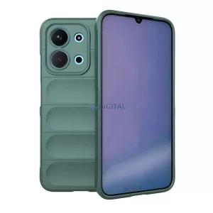 Szilikon telefonvédő (ütésállóság, kameravédő, 3D) SÖTÉTZÖLD Xiaomi Redmi 15C 4G