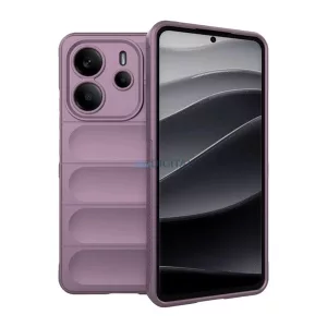 Szilikon telefonvédő (ütésállóság, kameravédő, 3D) LILA Xiaomi Redmi Note 14 4G