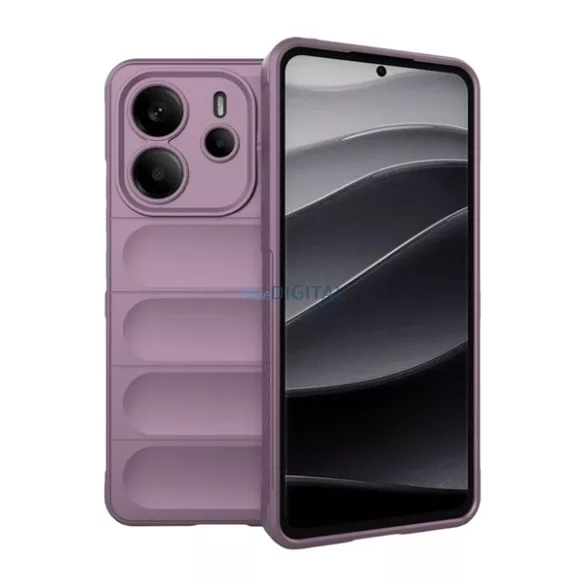 Szilikon telefonvédő (ütésállóság, kameravédő, 3D) LILA Xiaomi Redmi Note 14 4G