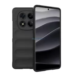   Szilikon telefonvédő (ütésállóság, kameravédő, 3D) FEKETE Xiaomi Redmi Note 14 Pro 4G