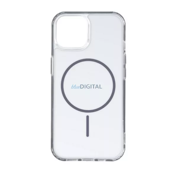 Szilikon telefonvédő (ultravékony, műanyag hátlap, MagSafe, légpárnás sarok) SÖTÉTSZÜRKE Samsung Galaxy S26 (SM-S942)
