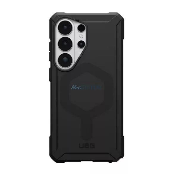 UAG DOT szilikon telefonvédő (erős ütésállóság, légpárnás sarok, lyukacsos, MagSafe) FEKETE Samsung Galaxy S26 Ultra (SM-S948)
