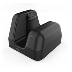   Asztali töltő állvány (Type-C aljzat, gyorstöltés + 50cm Type-C - Type-C kábel, Ray Ban Meta Wayfarer töltő) FEKETE