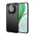 Szilikon telefonvédő (ütésállóság, légpárnás sarok, szálcsiszolt, karbon minta) FEKETE Honor Magic 8 Lite